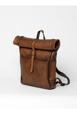 John Woodbridge Handgefertigte Leder Rucksack Rolltop