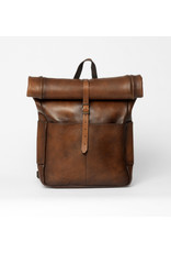 John Woodbridge Handgefertigte Leder Rucksack Rolltop