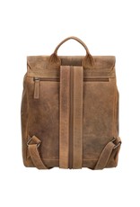 Hide & Stitches Leder Rucksack Braun