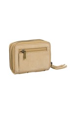 Burkely Kleines Leder  Geldbörse  Ziparound Beige