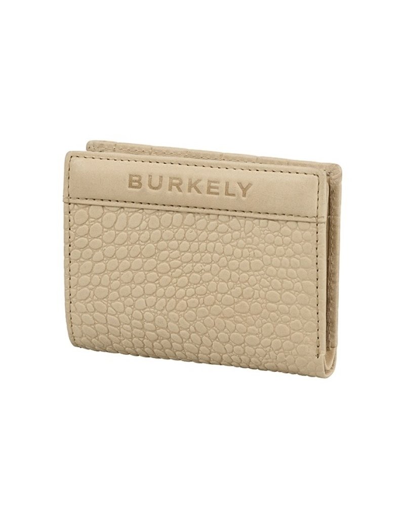 Burkely Leder Kreditkartenhalter  Geldbörse  Croco Beige