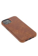 Minim Leder Handyhülle Für iPhone 14 Back Cover Cognac