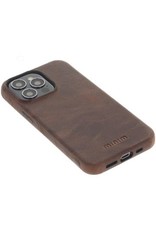 Minim Leder Handyhülle Für iPhone 14 Plus Back Cover Braun