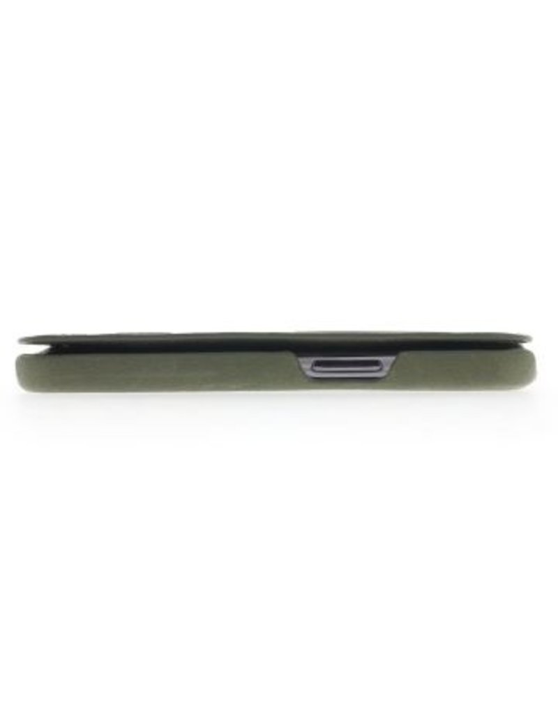 Minim Leder Handyhülle Für iPhone 14 Bookcase Olive