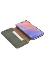 Minim Leder Handyhülle Für iPhone 14 Plus Bookcase Olive