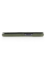 Minim Leder Handyhülle Für iPhone 14 Pro Bookcase Olive