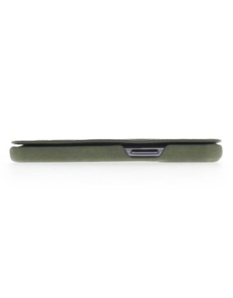 Minim Leder Handyhülle Für iPhone 14 Pro Bookcase Olive