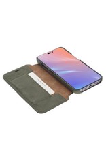 Minim Leder Handyhülle Für iPhone 14 Pro Bookcase Olive