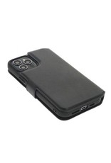 Minim Leder Handyhülle  iPhone 14 Pro Max 2 in 1 Wallet Case Schwarz