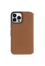 Minim Leren iPhone 14 Pro Max 2 in 1 Wallet Case Cognac