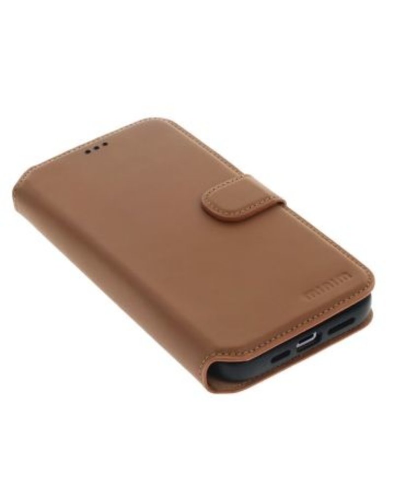 Minim Leder Handyhülle  iPhone 14 Pro Max 2 in 1 Wallet Case Cognac