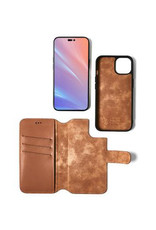 Minim Leder Handyhülle  iPhone 14 Pro Max 2 in 1 Wallet Case Cognac