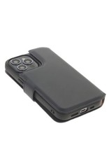 Minim Leder Handyhülle  iPhone 14 Pro  2 in 1 Wallet Case Blau