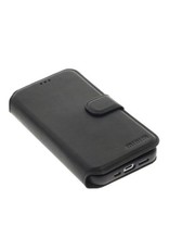 Minim Leder Handyhülle  iPhone 14 Pro  2 in 1 Wallet Case Schwarz