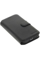 Minim Leder Handyhülle  iPhone 14 Plus  2 in 1 Wallet Case Schwarz