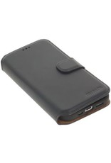 Minim Leren iPhone 14 Plus 2 in 1 Wallet Case Blauw