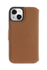 Minim Leder Handyhülle  iPhone 14 Plus  2 in 1 Wallet Case Cognac