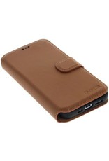 Minim Leder Handyhülle  iPhone 14 Plus  2 in 1 Wallet Case Cognac