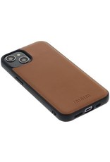 Minim Leder Handyhülle  iPhone 14 Plus  2 in 1 Wallet Case Cognac