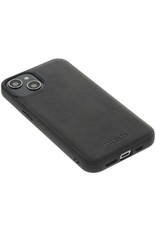 Minim Leren iPhone 14 2 in 1 Wallet Case Zwart