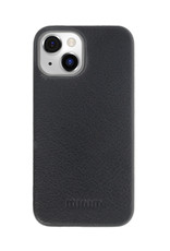 Minim Leder Handyhülle Für iPhone 14 Back Cover Schwarz