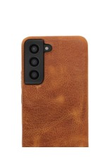 Minim Leder Handyhülle  Samsung S22 Back Cover Cognac