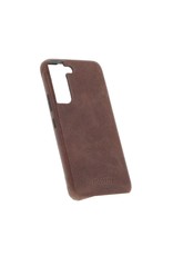 Minim Leder Handyhülle  Samsung S22 Back Cover Braun