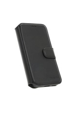 Minim Leder Handyhülle Samsung S22 2 in 1 Wallet Case Schwarz