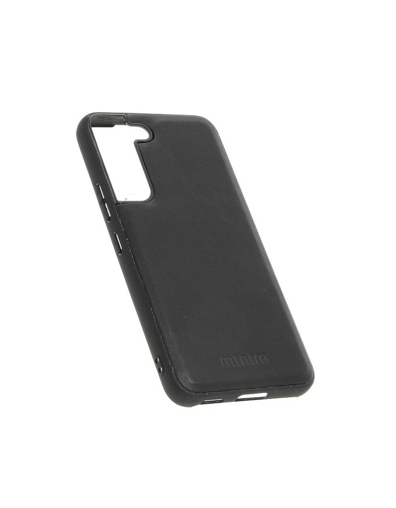 Minim Leder Handyhülle Samsung S22 2 in 1 Wallet Case Schwarz