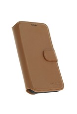Minim Leder Handyhülle Samsung S22 2 in 1 Wallet Case Cognac