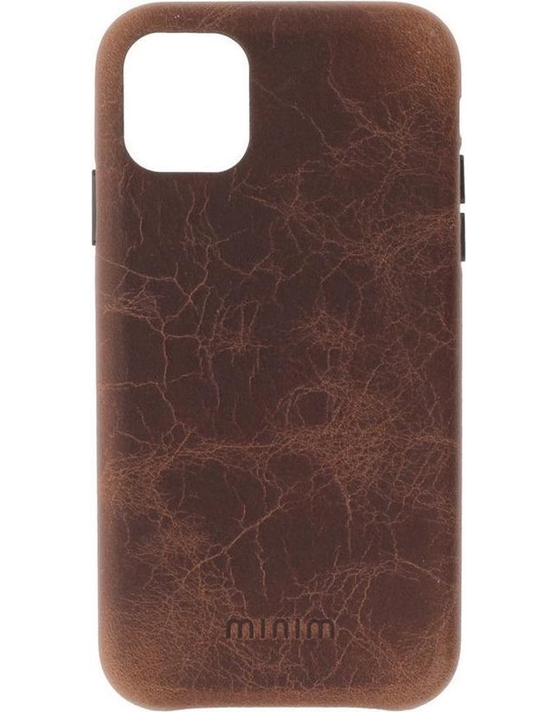 Minim Leder iPhone 11/Pro/Pro Max Handyhülle Back Cover Braun