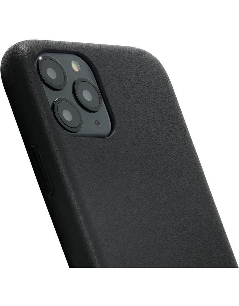 Minim Leder iPhone 11/Pro/Pro Max Handyhülle Back Cover Schwarz