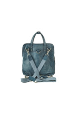 Bull & Hunt Leder Rücksack Washed Blau