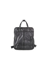 Bull & Hunt Leder Rücksack Washed Schwarz