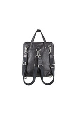 Bull & Hunt Leder Rücksack Washed Schwarz