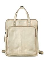 Bull & Hunt Leder Rücksack Washed Off White