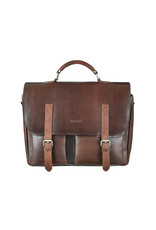 Bull & Hunt Geräumige Leder Arbeitstasche Messenger Bag Dark Cognac