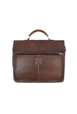 Bull & Hunt Geräumige Leder Arbeitstasche Messenger Bag Dark Cognac