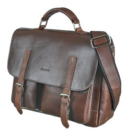 Bull & Hunt Geräumige Leder Arbeitstasche Messenger Bag Dark Cognac