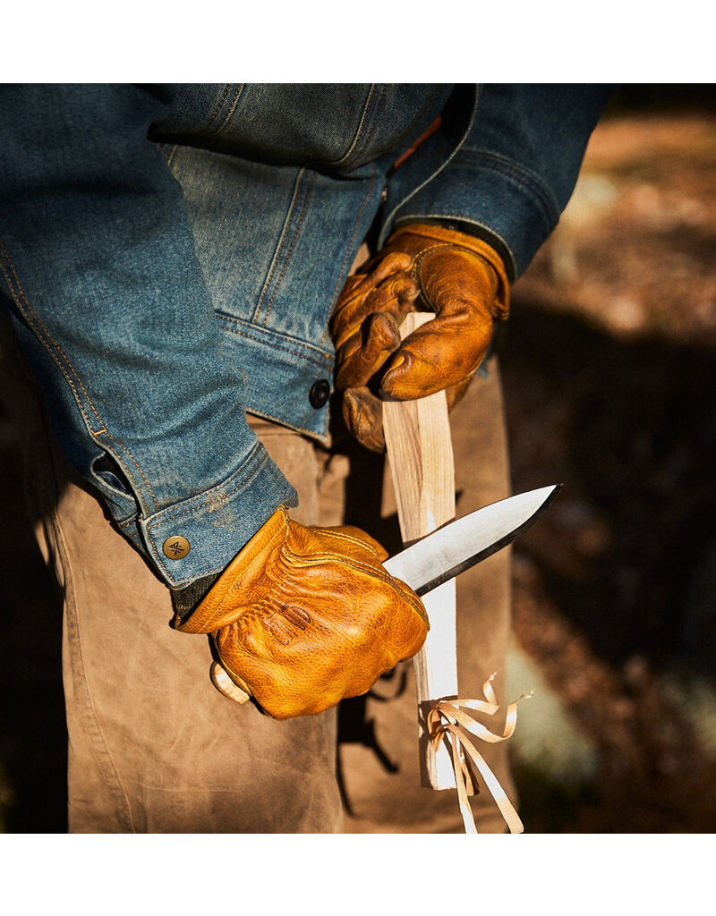 Crud Gevoerde Handgemaakte Leren Handschoenen