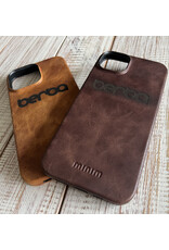 Minim Leder Handyhülle Für iPhone 14 Plus Back Cover Braun