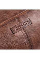 Depeche Leder Bauchtasche Bumbag Pattern Braun