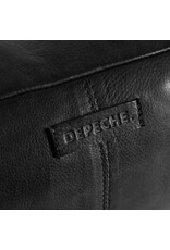 Depeche Leder Bauchtasche Bumbag Pattern Schwarz