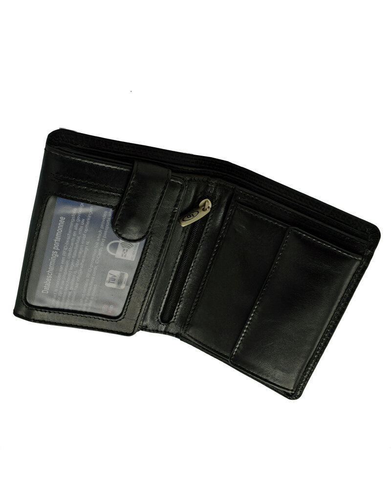 LD Leder Herren Geldbörse RFID Hochformat