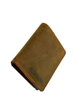 Hütmann Leder Kartenetui Geldbörse mit RFID – Kompaktes Rindsleder Modell, Personalisierbar & Optionale Kette