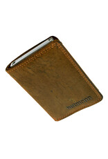 Hütmann Leren Pasjeshouder Portemonnee met RFID – Compact Rundleer Model, Personaliseerbaar & Optionele Ketting