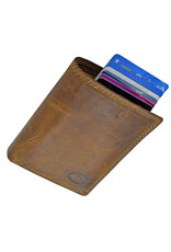 LD Rindleder Cardprotector Portemonnaie mit Münzfach – RFID-Schutz – Personalisierbar & Optionale Kette