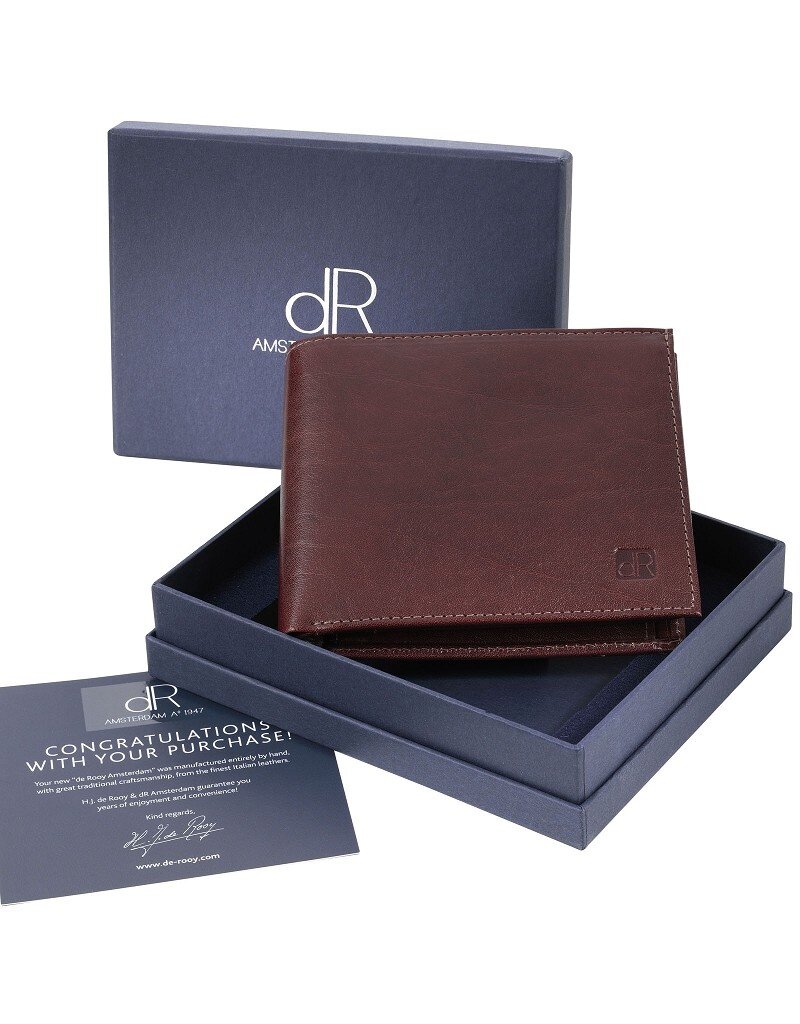 dR Amsterdam Luxe Leren Heren Portemonnee Cards