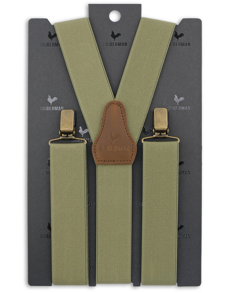 Sir Redman Hosenträger Elastisch Olive