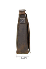 Hunterleren Schoudertas voor Dames & Heren – Personaliseerbaar